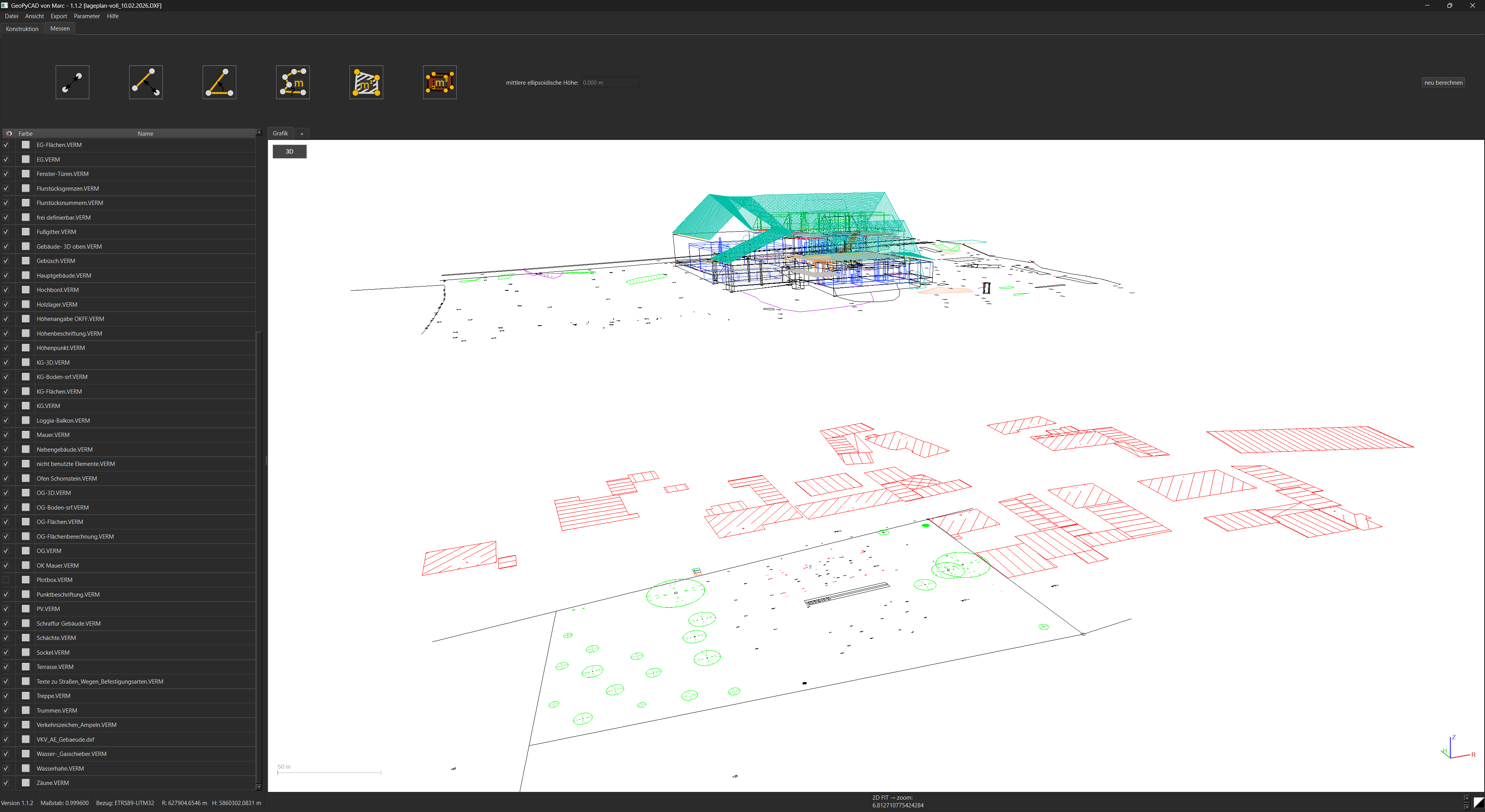 3D-Ansicht aus GeoPyCAD