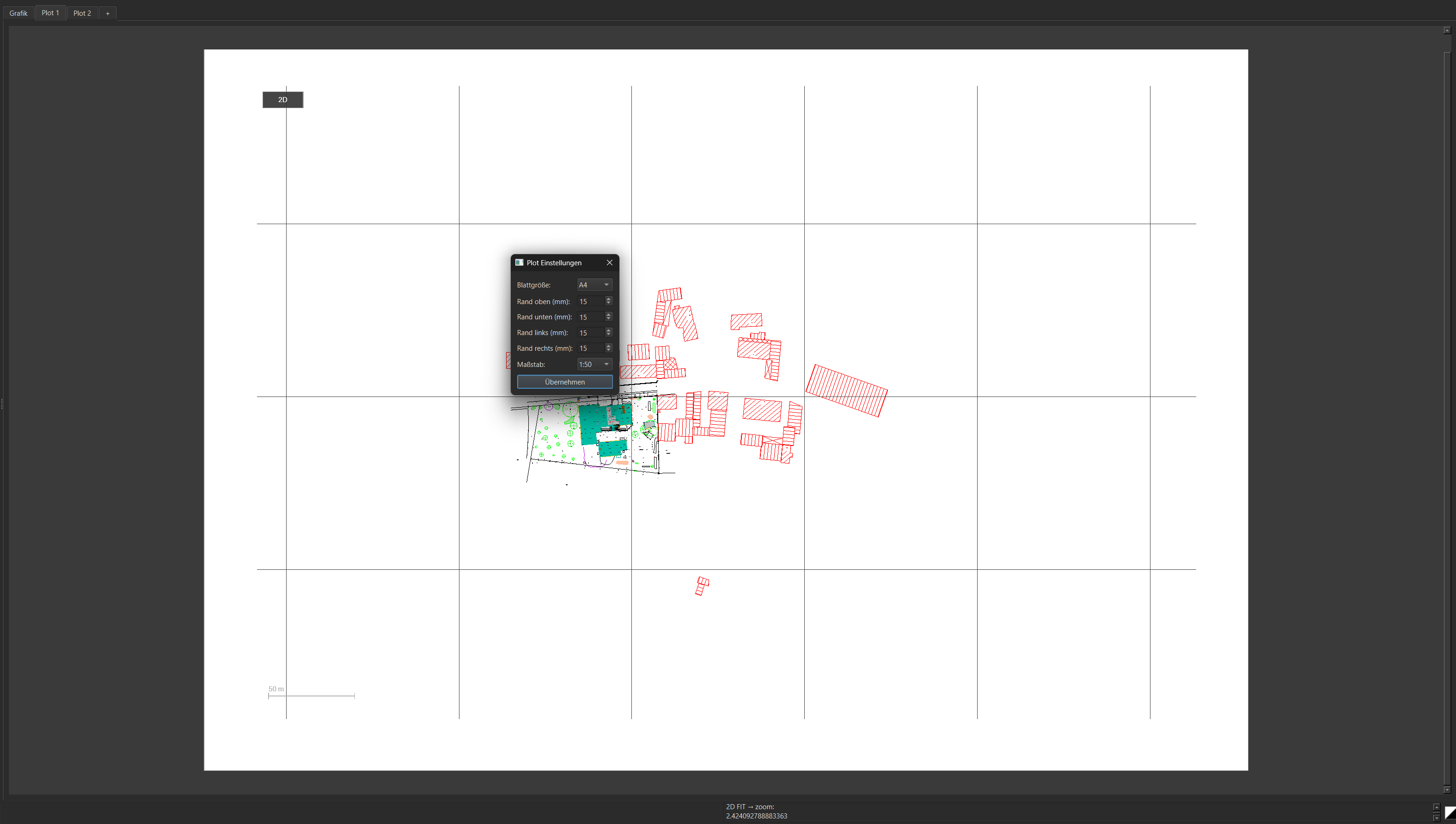 Plotmanager in GeoPyCAD